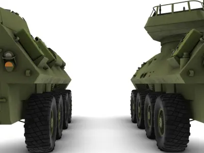 LAV 25 Armored amphibious reconaissance vehicle  3D model