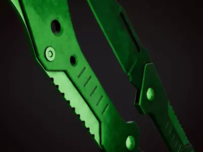Knife 4 F Low-poly 3D model