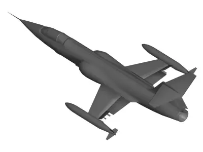 Lockheed F-104 Starfighter 3D model get