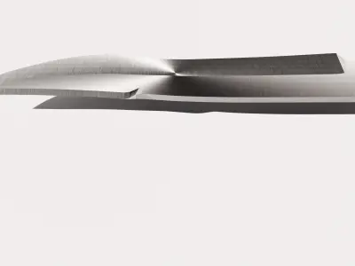Combat Tactical Bowie Knife Low-poly 3D model