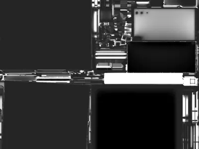 Factory table Low-poly 3D model