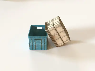 Plastic Crates 3D model