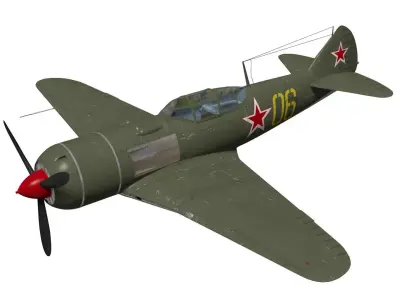 Lavochkin La-7 3D model buy