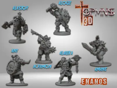 DWARFS ENANOS 3D print model