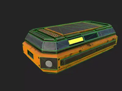 Sci Fi Crate Low-poly 3D model