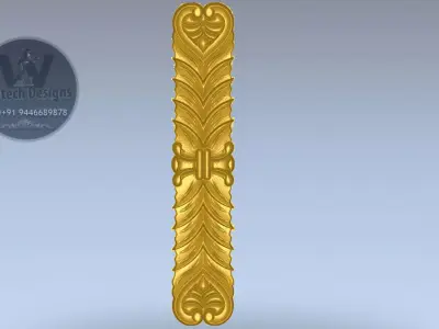 3D DOOR CENTER PART 3D model