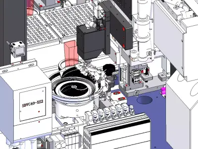 Lens assembly machine 3D model