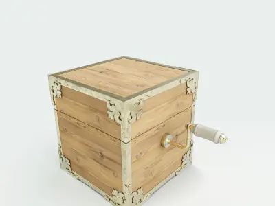 Ornate Wind Up Box 3D model