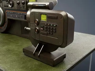 Military Radio Transmission Device Game Ready 3D Model Low-poly 3D model