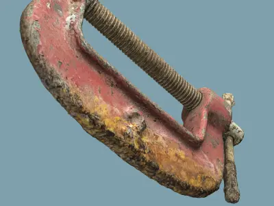 G Clamp - Photogrammetry Asset 3D PhotoScan Low-poly 3D model