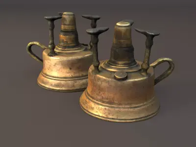 Antique Spirit Burner - Photogrammetry 3D model