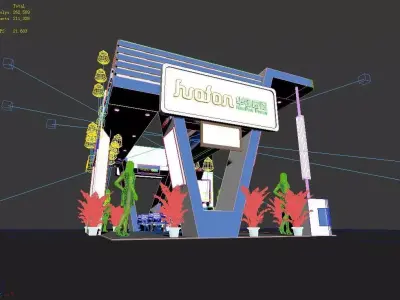Exhibition - Area - 9X6-3DMAX2009-087 3D model