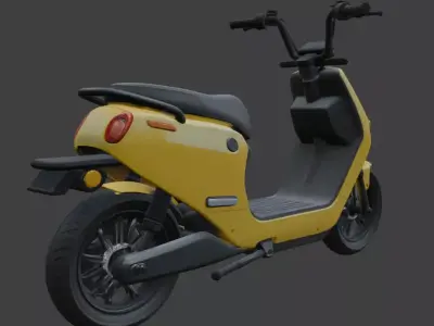 Stylized Electric Scooter 3D Model 3D model buy