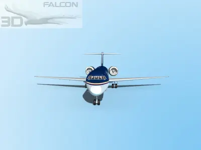 Falcon3D MD-80 Midwest Airlines 3D model