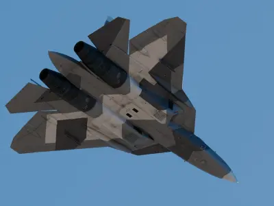 Sukhoi Su-57 3D model
