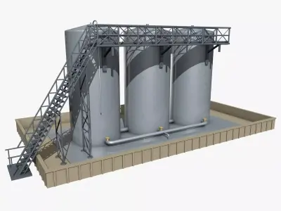 Industrial Storage Equipment Model 3D model