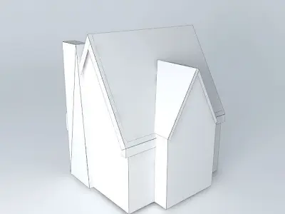 Low poly Tavern old tudor house Free 3D model