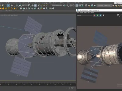 Space module 3D model