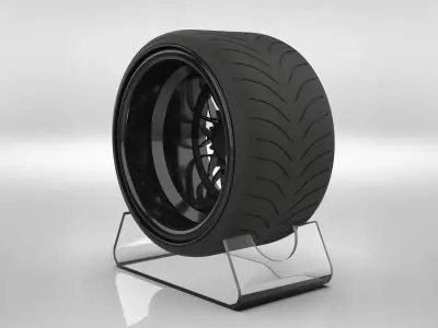 Custom Drift Rims 3D model 3D model