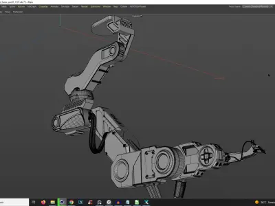 Industrial Robotic Robot Laser Arm Machinery for Assembly 3D model