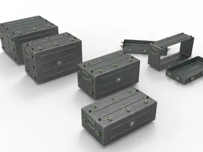 Military Ammo  Boxes 3D model