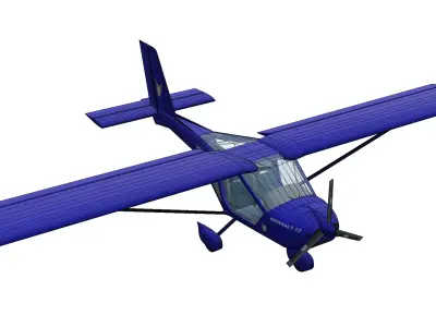 Aeroprakt A-22 Foxbat Low-poly 3D model