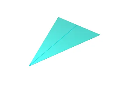 Paper Plane v5 004 Low-poly 3D model