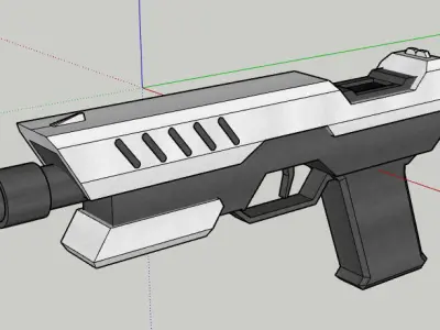 Weapons set Alpha-1 Low-poly 3D model
