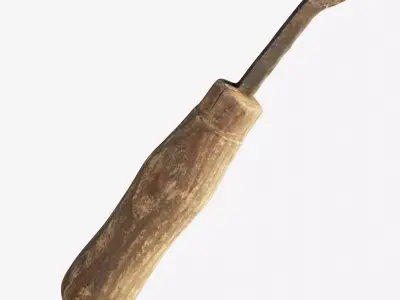 Scanned nail puller Low-poly 3D model