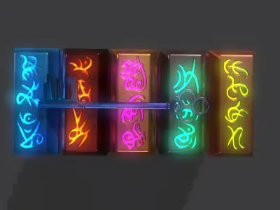 fantasy ingot Low-poly 3D model