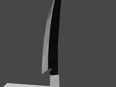Sword Bleach for videogames Free low-poly 3D model