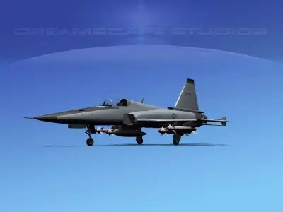 Northrop F-20 Tigershark V15 3D model