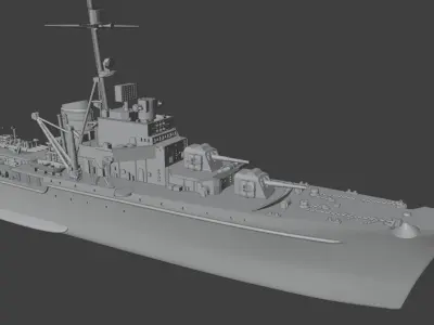 German destroyer  3D print model