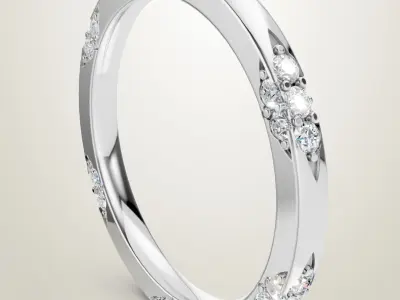 Michael b wedding rings 3D print model