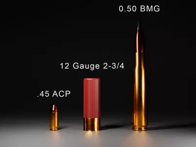 Ammunition Pack Low-poly 3D model