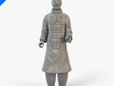 Terracotta Warriors-Middle Ranking Officer 3D model