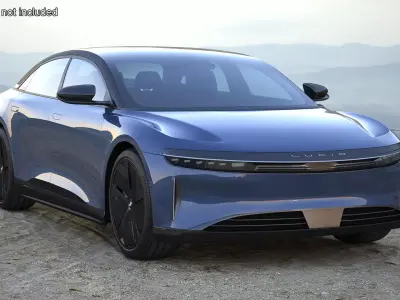 Lucid Air Electric Luxury Sedan Sapphire 3D model