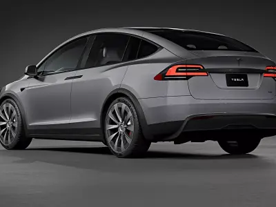 2021 Tesla Model X Plaid 3D model