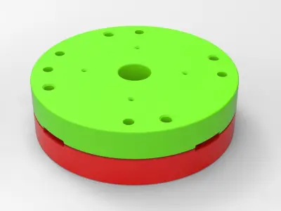 Mold for diecast truck tire 4 Scale 1 to 25 3D print model