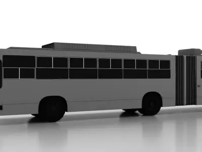 Trolleybus Kiyv-12-00 Low Low-poly 3D model