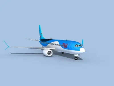 Boeing 737-800 Max TUI fly Deutschland 3D model