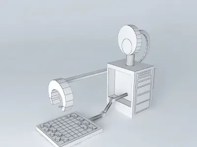 Chess playing bot Free 3D model