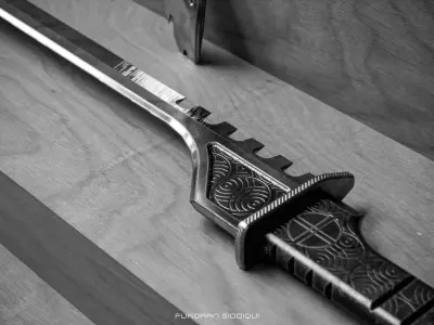 Katana V2 Sword PBR Low-poly 3D model