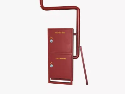Fire Hosel   Extinguisher Cabinet 3D model