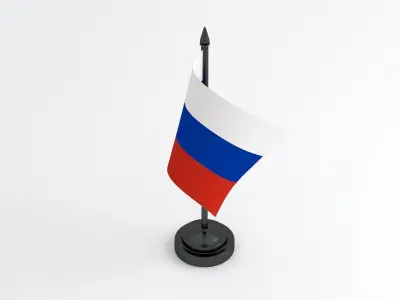 Table Flag Russia 3D model