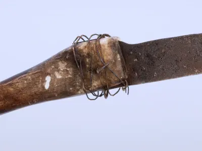 8k 1800s Cane Knife - 5 Levels of Detail Low-poly 3D model