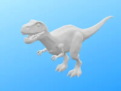 Realistic Dinosaur 3D Model - STL File for 3D Printing 3D print model