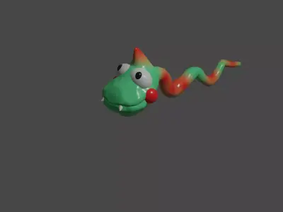 Snake cartoon 3D model