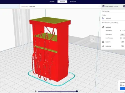 fuel oil machine station 3D print model