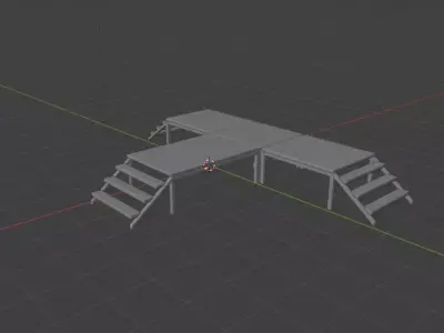 Mobile Event Trailer 3D model
